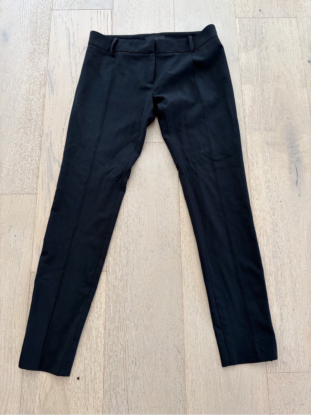 Nili Lotan Black Women's Virgin Wool Pants with Zip Ankle sz 2 - Picture 3 of 8